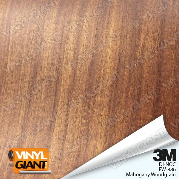 3M DI-NOC Mahogany Fine Wood Grain Vinyl FW-886