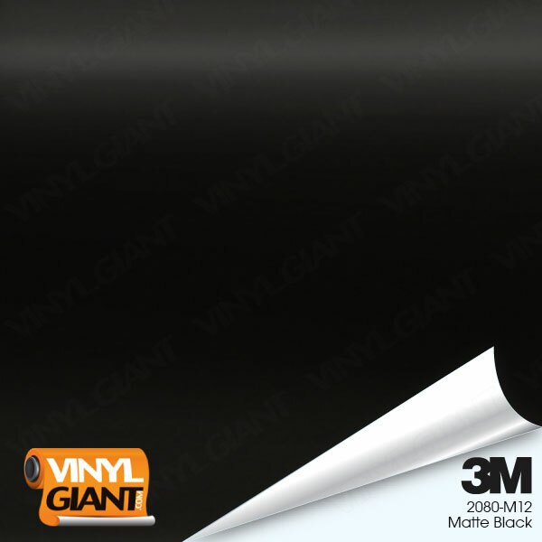 3M 2080-M212 Matte Black Metallic Car Wrap Folie