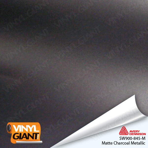 Avery Dennison SW900 Matte Charcoal Metallic Vinyl Wrap Film SW900-845-M