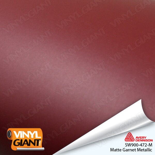 Avery Dennison SW900 Matte Garnet Red Metallic Vinyl Wrap Film SW900-472-M