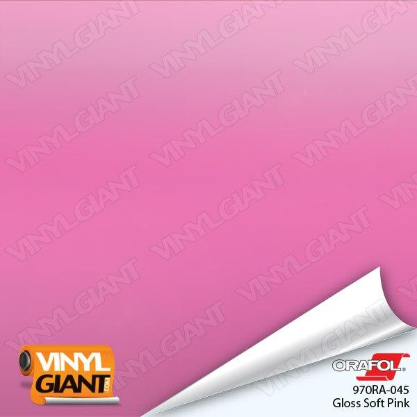 Orafol 970RA Gloss Soft Pink Vinyl Wrap Film 045