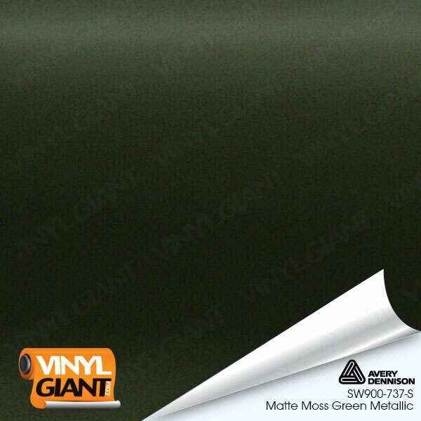 Avery Dennison SW900 Matte Moss Green Metallic Vinyl Wrap Film SW900-737-S
