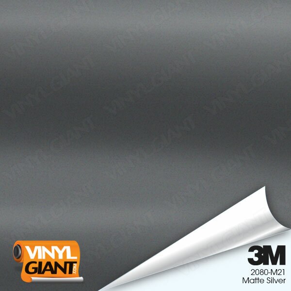 3M 2080 Matte Silver Vinyl Wrap | M21