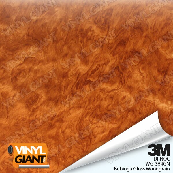 3M DI-NOC Bubinga Gloss Wood Grain Vinyl WG-364GN