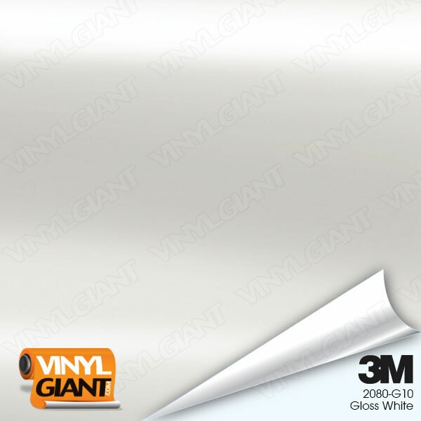 3M 2080 Gloss White Vinyl Wrap Film G10