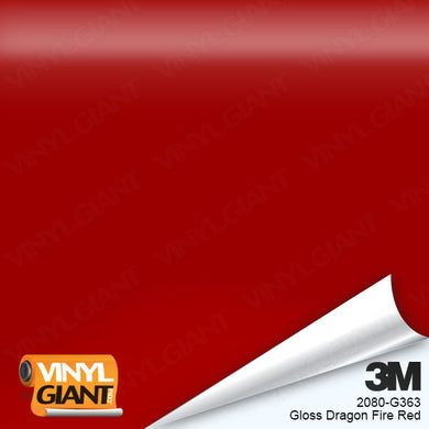 3M 2080 Gloss Dragon Fire Red Vinyl Wrap Film G363