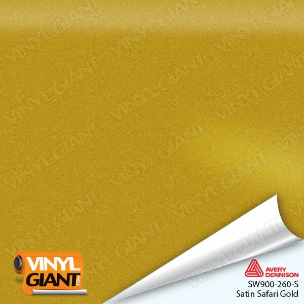 Avery Dennison SW900 Satin Safari Gold Vinyl Wrap Film SW900-260-S