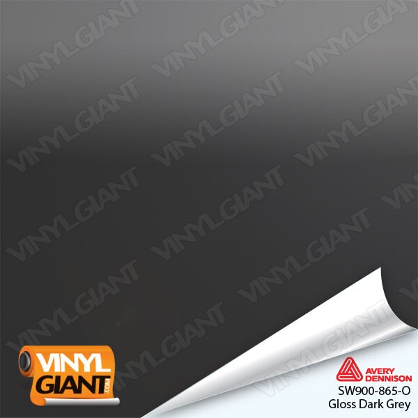 Avery Dennison SW900 Gloss Dark Gray Vinyl Wrap Film SW900-865-O