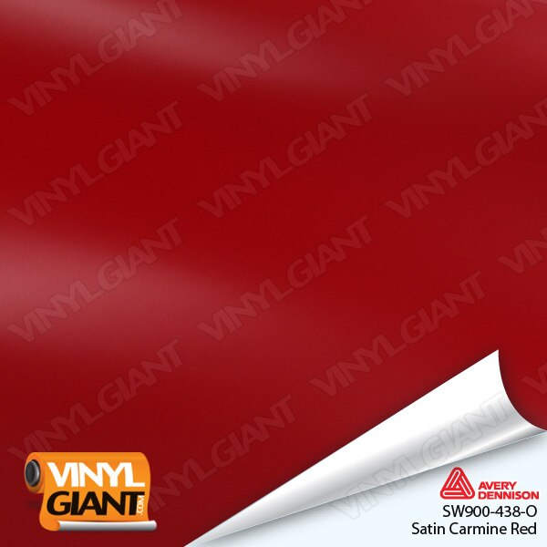 Avery Dennison SW900 Satin Carmine Red Vinyl Wrap Film SW900-438-O