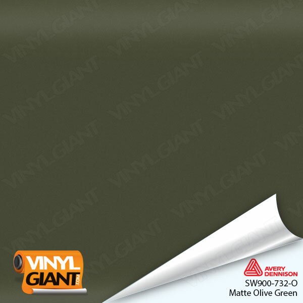 Avery Dennison SW900 Matte Olive Green Vinyl Wrap Film SW900-732-O