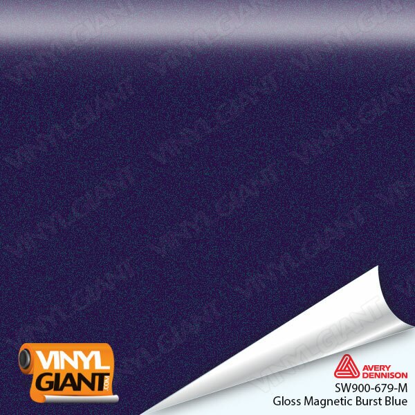 Avery Dennison SW900 Gloss Magnetic Burst Blue Vinyl Wrap Film SW900-679-M
