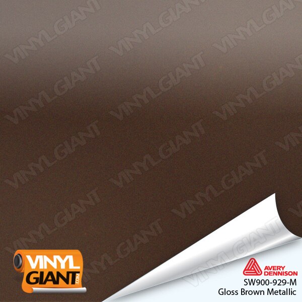 Avery Dennison SW900 Gloss Brown Metallic Vinyl Wrap Film SW900-929-M