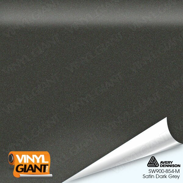Avery Dennison SW900 Satin Dark Gray Vinyl Wrap Film SW900-854-M