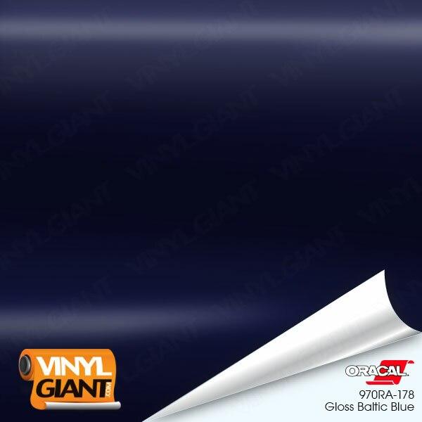 Orafol 970RA Gloss Baltic Blue Vinyl Wrap Film 178