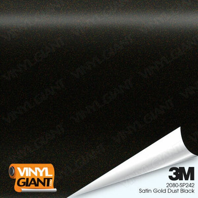 3m satin gold dust black