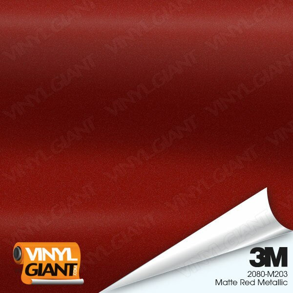 3m matte red metallic