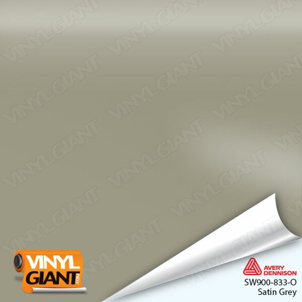 Avery Dennison SW900 Satin Gray Vinyl Wrap Film SW900-833-O