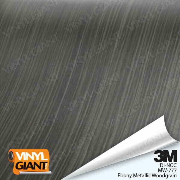 3M DI-NOC Ebony Metallic Wood Grain Vinyl MW-777