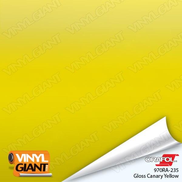 Orafol 970RA Gloss Canary Yellow Vinyl Wrap Film 235