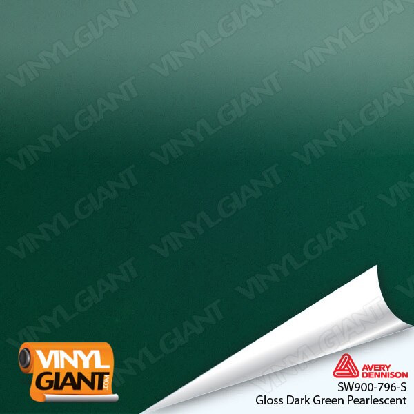 Avery Dennison SW900 Gloss Dark Green Pearlescent Vinyl Wrap Film SW900-796-S