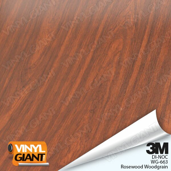3M DI-NOC Rosewood Wood Grain Vinyl WG-663