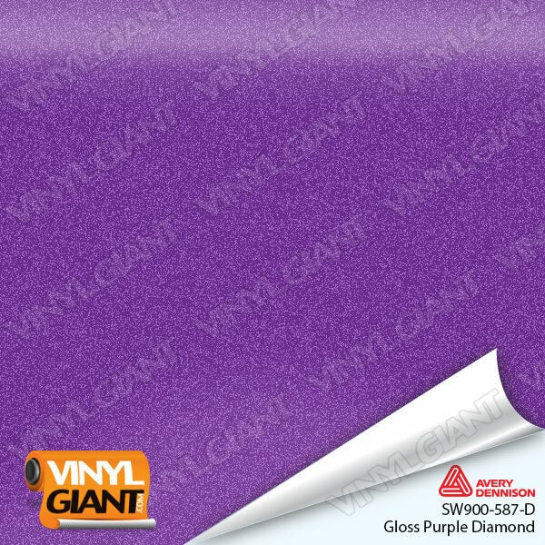 Avery Dennison SW900 Gloss Purple Diamond Vinyl Wrap Film SW900-587-D