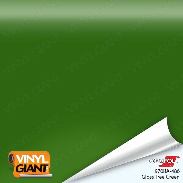 Orafol 970RA Gloss Tree Green Vinyl Wrap Film 486