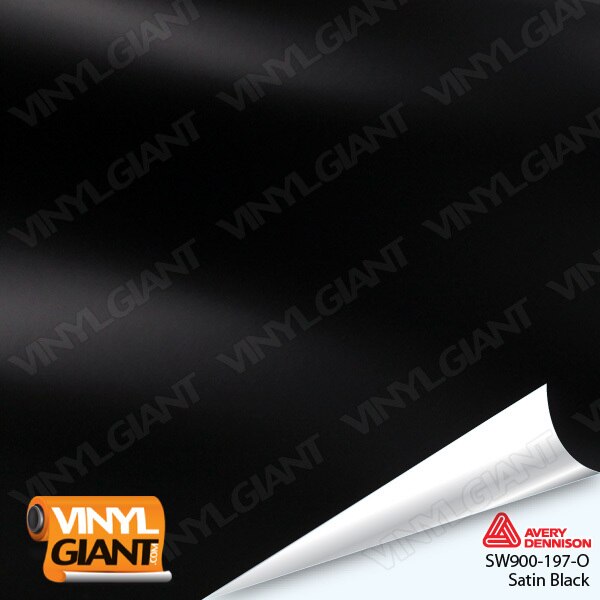 Avery Dennison SW900 Satin Black Vinyl Wrap Film SW900-197-O