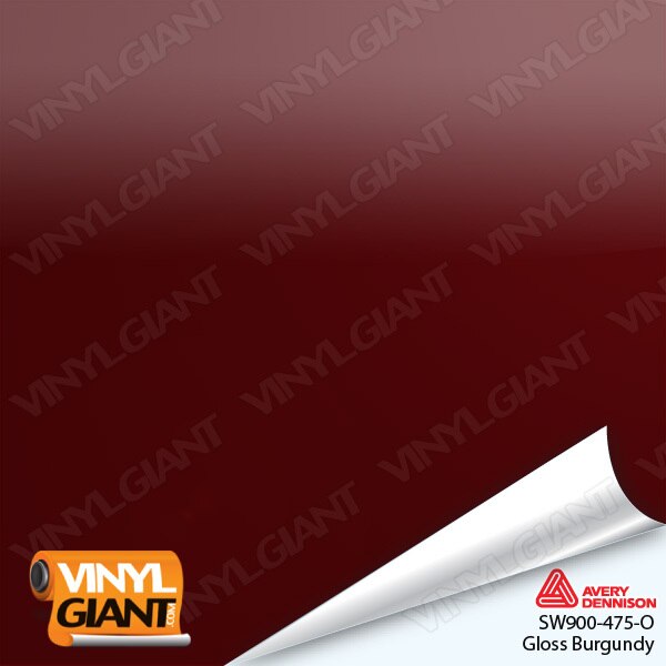 Avery Dennison SW900 Gloss Burgundy Vinyl Wrap Film SW900-475-O