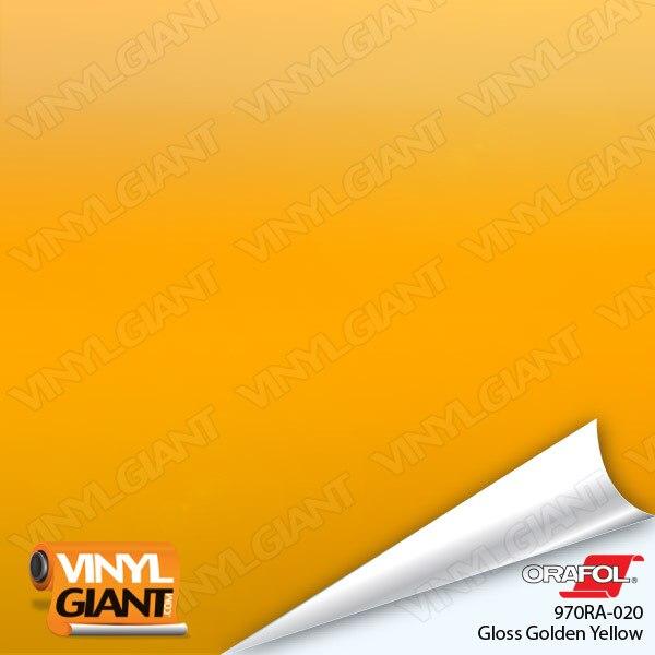 Orafol 970RA Gloss Golden Yellow Vinyl Wrap Film 020