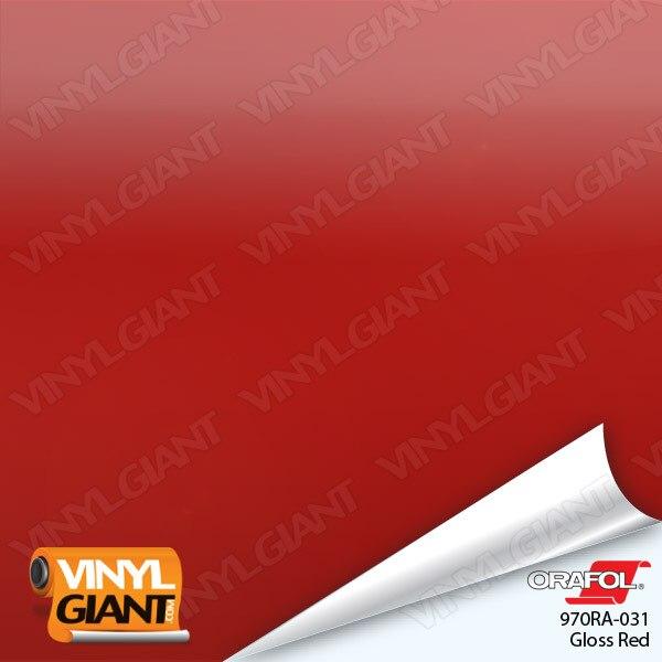 Orafol 970RA Gloss Red Vinyl Wrap Film 031