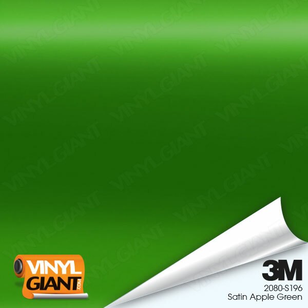 3m satin apple green