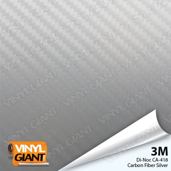 3M DI-NOC Silver Carbon Fiber Vinyl CA418