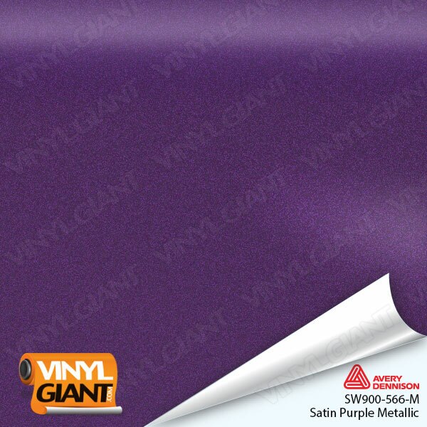 Avery Dennison SW900 Satin Purple Metallic Vinyl Wrap Film SW900-566-M
