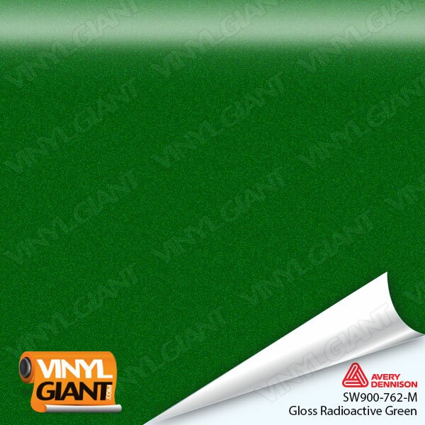 Avery Dennison SW900 Gloss Radioactive Green Vinyl Wrap Film SW900-762-M