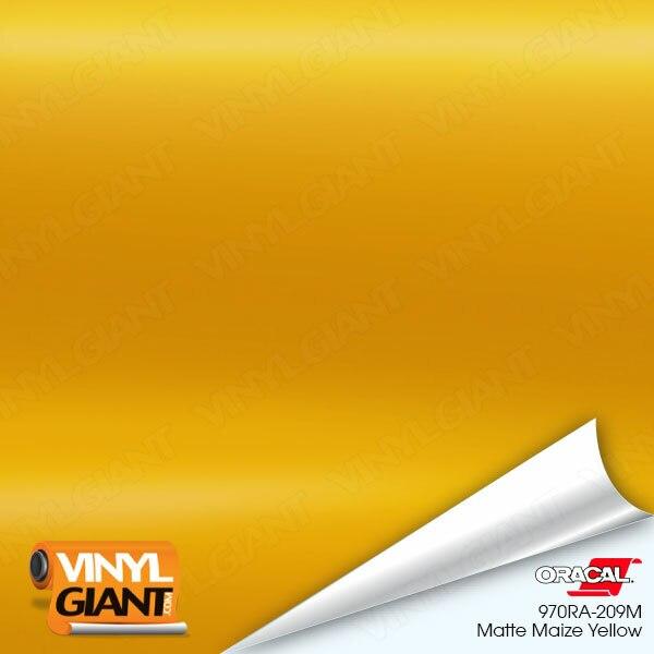 Orafol 970RA Matte Maize Yellow Vinyl Wrap Film 209M