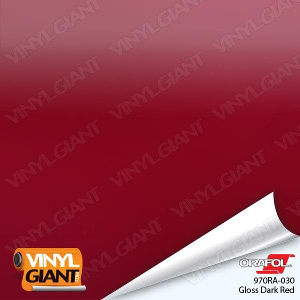 Orafol 970RA Gloss Dark Red Vinyl Wrap Film 030