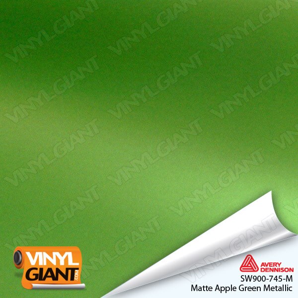 Avery Dennison SW900 Matte Green Apple Metallic Vinyl Wrap Film SW900-745-M