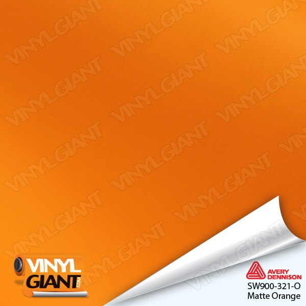 Avery SW900 Supreme Wrapping Film Matte Orange Vinyl Wrap