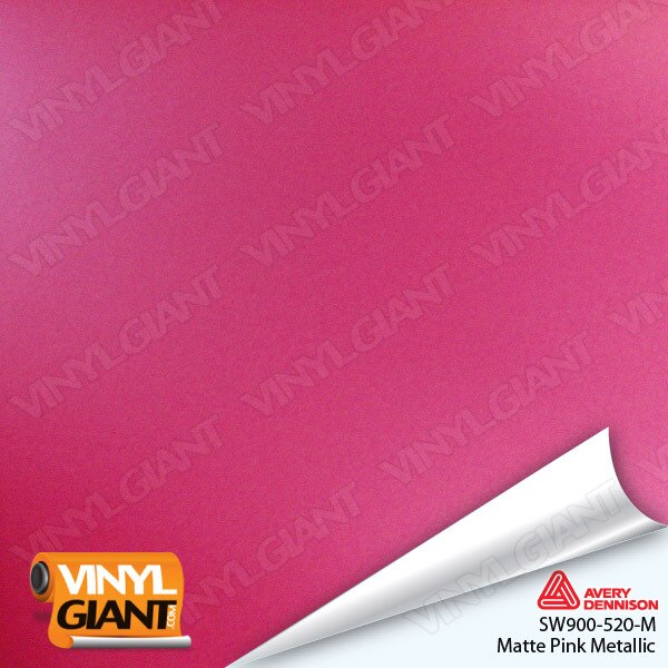 Avery Dennison SW900 Matte Pink Metallic Vinyl Wrap Film SW900-520-M