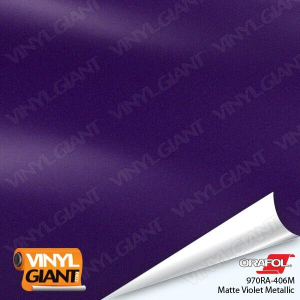 Orafol 970RA Matte Violet Metallic Vinyl Wrap Film 406M