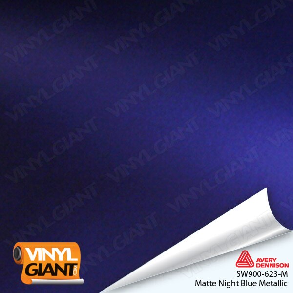 Avery Dennison SW900 Matte Night Blue Metallic Vinyl Wrap Film SW900-623-M