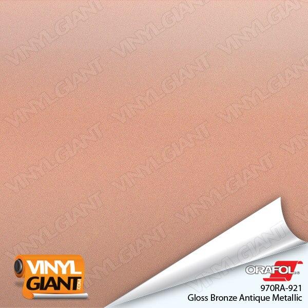 Orafol 970RA Gloss Bronze Antique Metallic Vinyl Wrap Film 921