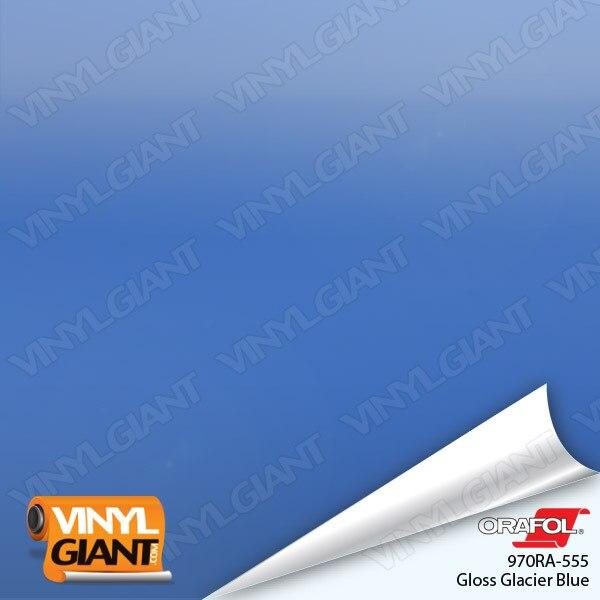 Orafol 970RA Gloss Glacier Blue Vinyl Wrap Film 555