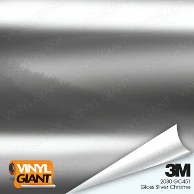 3m gloss silver chrome