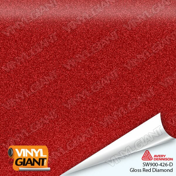 Avery Dennison SW900 Gloss Red Diamond Vinyl Wrap Film SW900-426-D