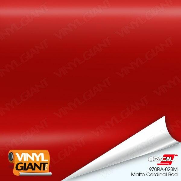 Orafol 970RA Matte Cardinal Red Vinyl Wrap Film 028M