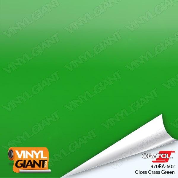 Orafol 970RA Gloss Grass Green Vinyl Wrap Film 602