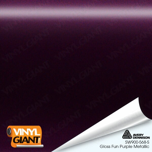 Avery Dennison SW900 Gloss Fun Purple Metallic Vinyl Wrap Film SW900-568-S