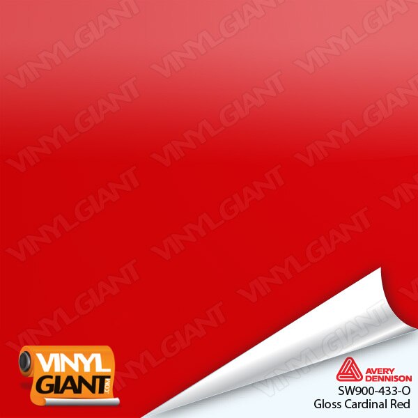 Avery Dennison SW900 Gloss Cardinal Red Vinyl Wrap Film SW900-433-O